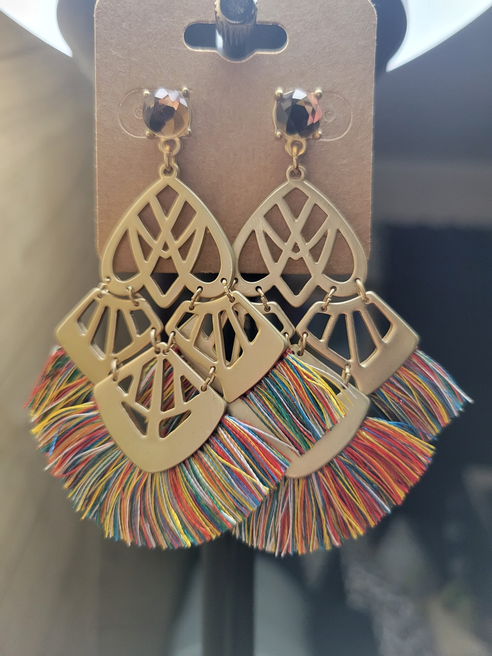Stella & Dot Alexandria Tassel Chandelier Earrings